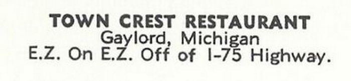 Town Crest Restaurant (La Señorita) - Vintage Postcard (newer photo)